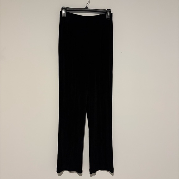 Chico’s Travelers slinky Acetate Wide leg pull on pants black size 0 - Picture 1 of 4